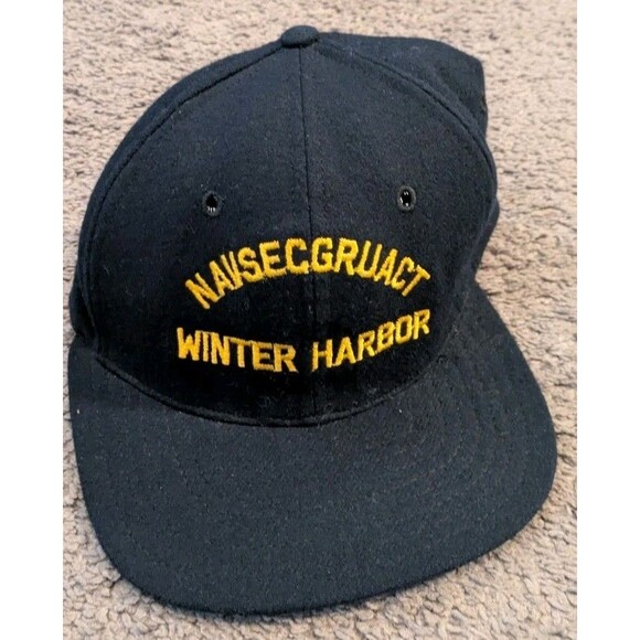 Bartlett US Navy NAVSECGRU CT Winter Union Made in USA 100% Wool Fitted Hat - Picture 1 of 5